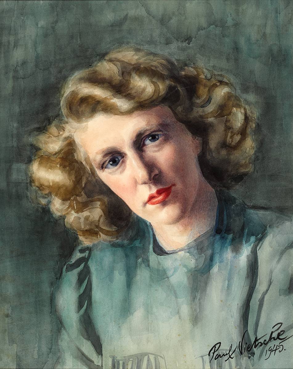 PORTRAIT OF A WOMAN, 1945 by Paul Nietsche (1885-1950) at Whyte's Auctions