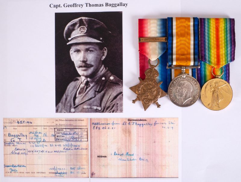 1920 (21 November) British War medals to Captain G.T. Baggallay, assasinated by Michael Collins 'Squad' on 'Bloody Sunday' at Whyte's Auctions