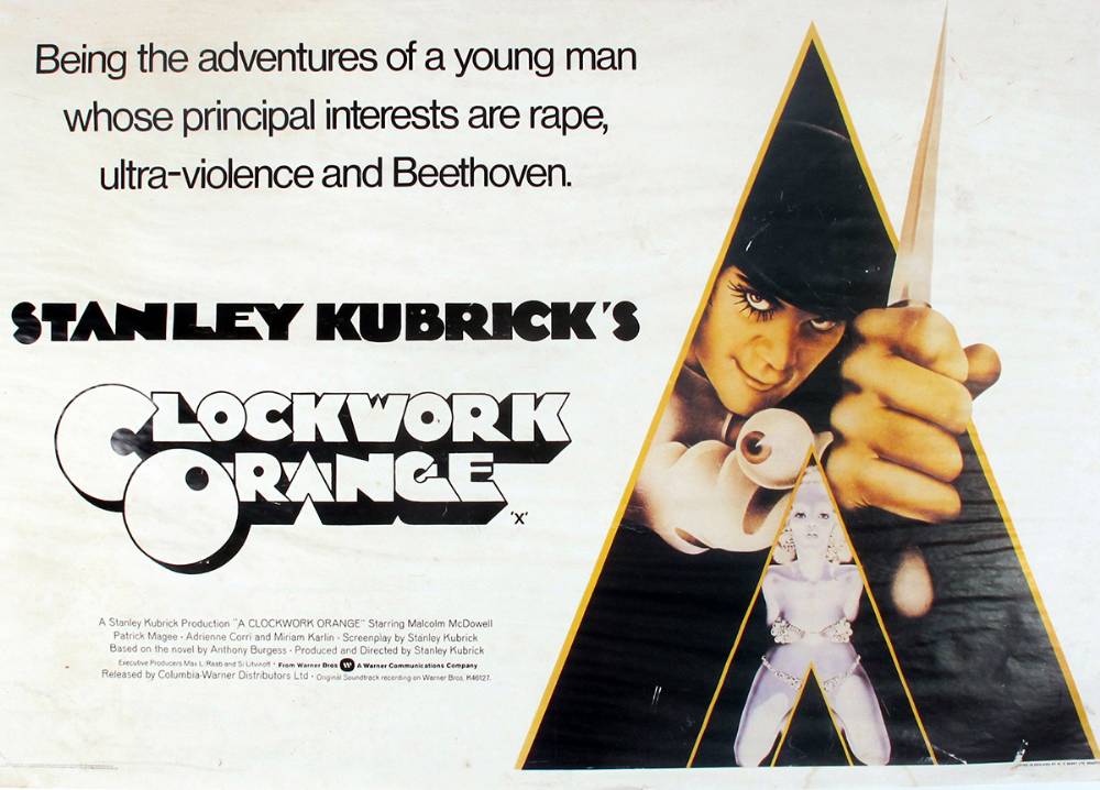 A Clockwork Orange, British Quad poster. at Whyte's Auctions