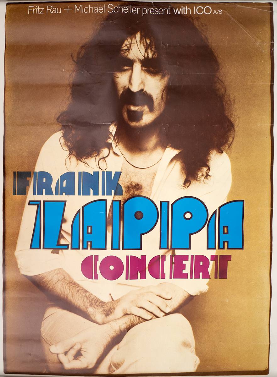 Frank Zappa poster for German concerts 1978. at Whyte's Auctions