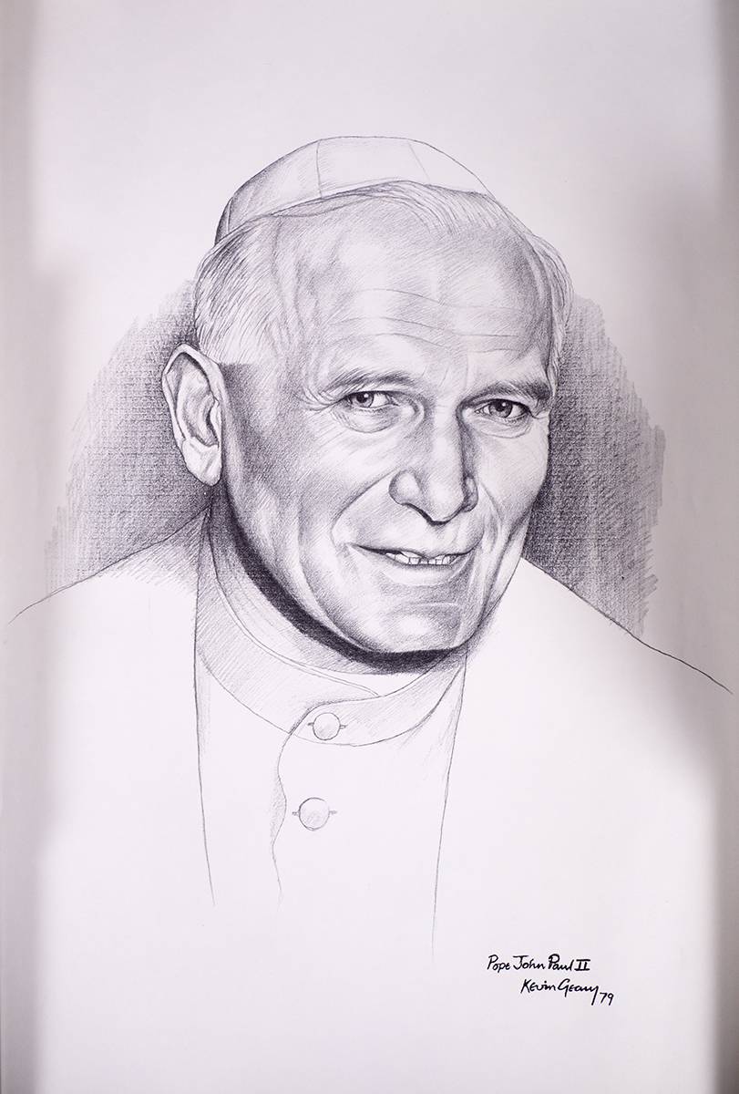 POPE JOHN PAUL II, 1979 by Kevin Geary (b.1952) at Whyte's Auctions