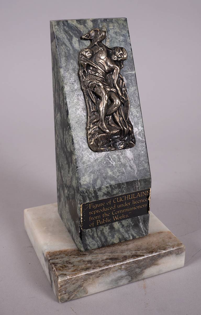 1916-1966 50th Anniversary of The Rising, white metal relief of 'The Dying Cchulainn' after Oliver Sheppard at Whyte's Auctions