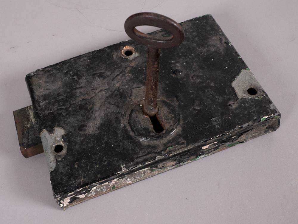 1971-2000 Maze Prison / Long Kesh Internment Camp, a double mortice lock and key. at Whyte's Auctions