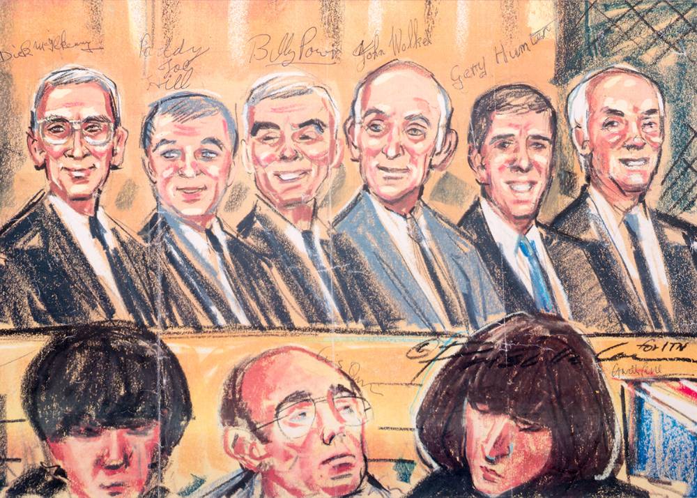 1991 (14 March) The Birmingham Six signed drawing at Whyte's Auctions