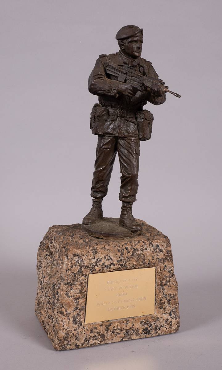1989. Bronze of an Ulster Defence Regiment soldier. at Whyte's Auctions