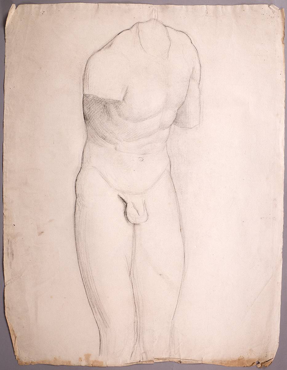 Countess Markievicz (Constance Gore Booth) a life study drawing. at Whyte's Auctions