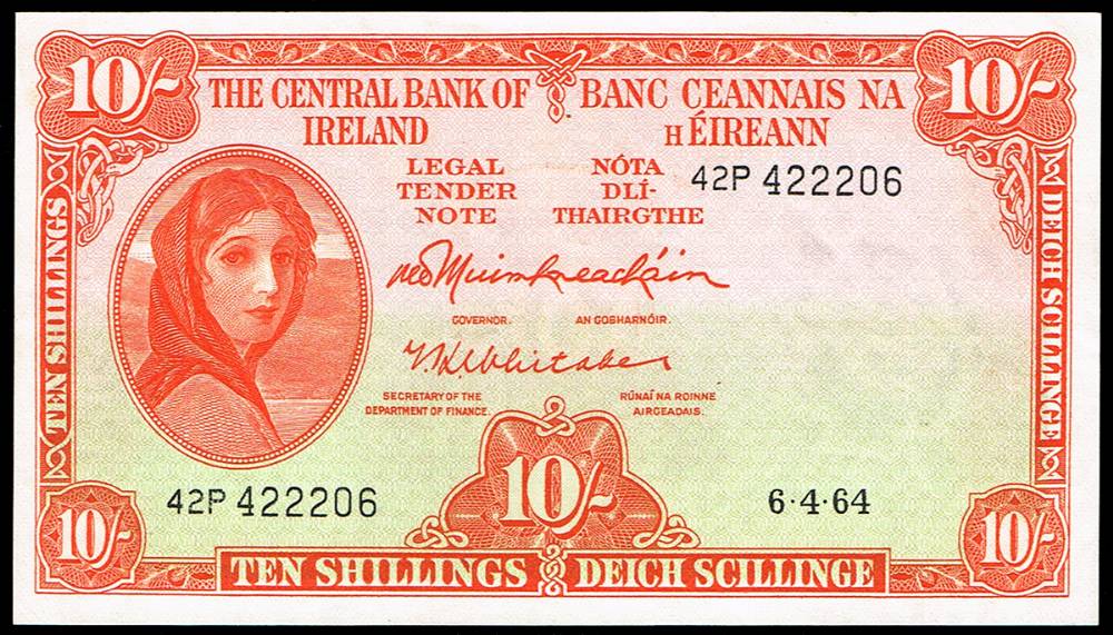 Central Bank Ten Shillings collection (13). at Whyte's Auctions