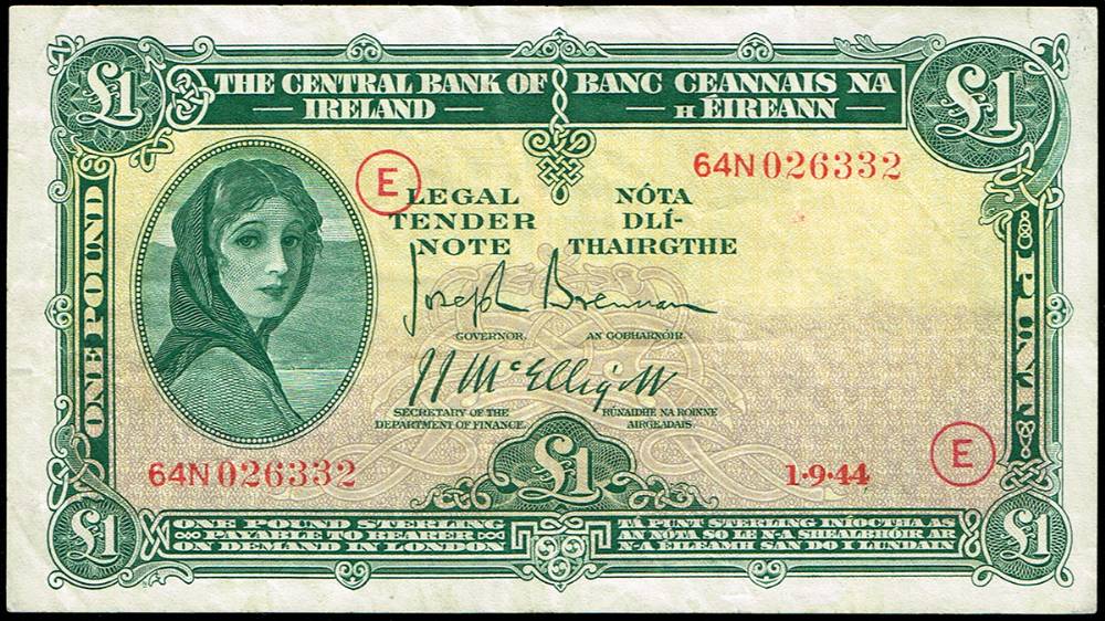 Central Bank Lavery One Pound collection 1941-1974. (21) at Whyte's Auctions