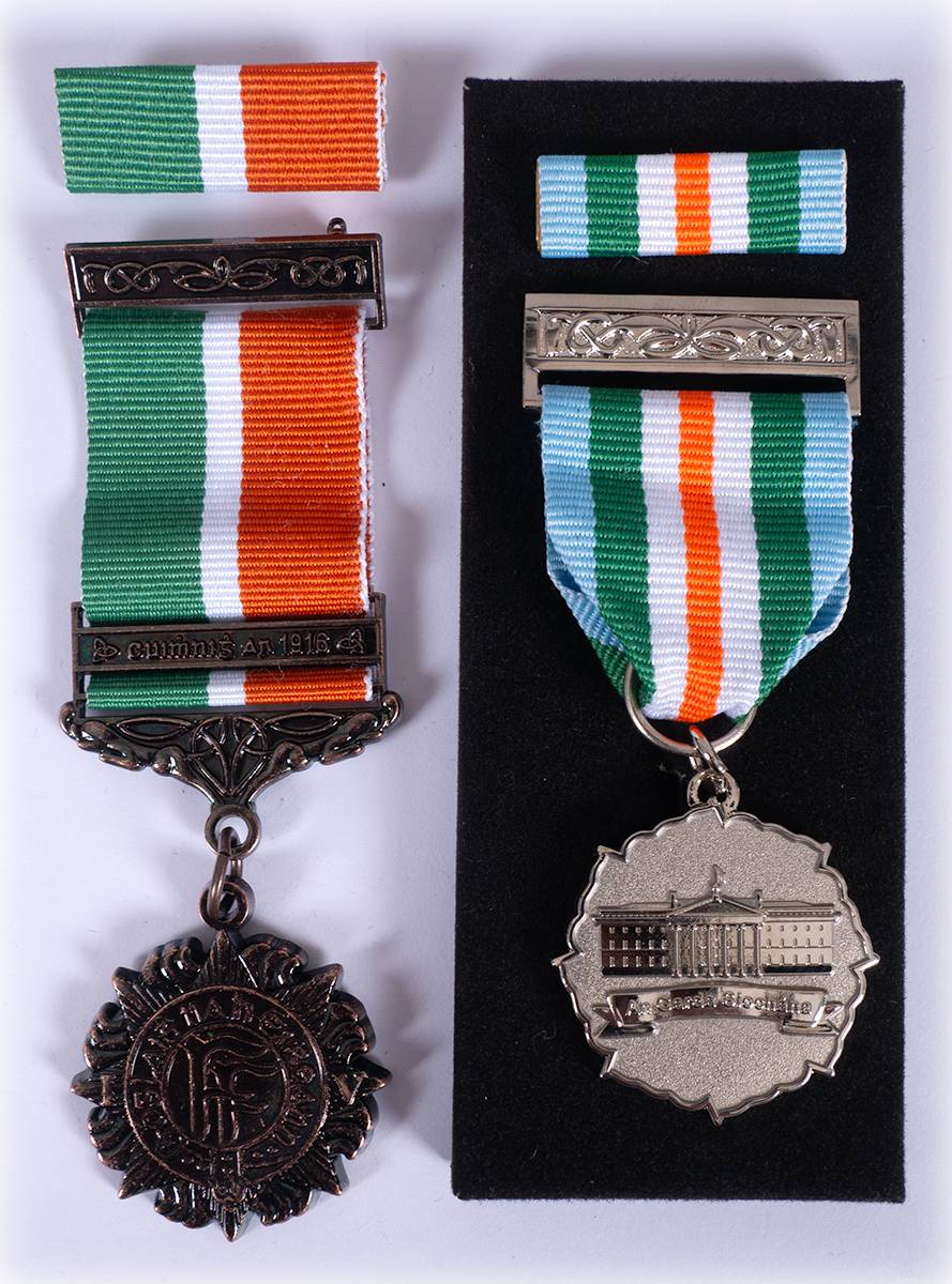 1916 Rising Centenary medals for Defence Forces and for Garda Sochna. at Whyte's Auctions