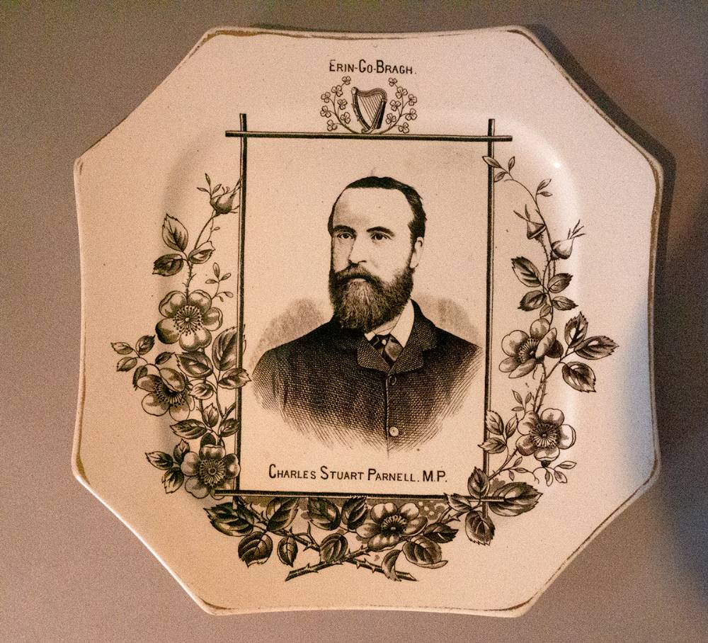 1886 Charles Stewart Parnell commemorative plate. at Whyte's Auctions