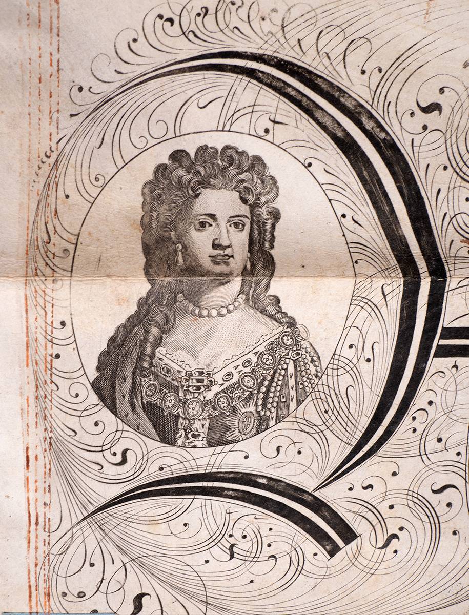 1702-1714 Queen Anne vellum documents (2) at Whyte's Auctions