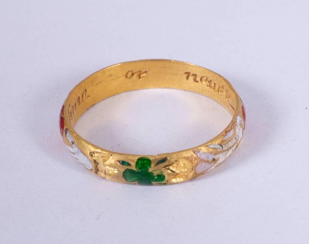 17th century posy ring. at Whyte's Auctions