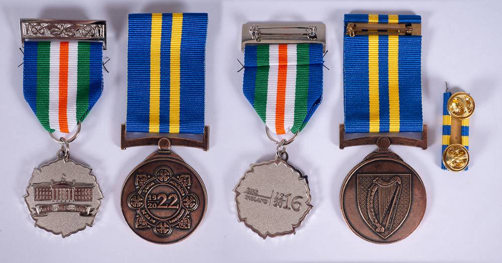 2016 Rising Centenary Medal (Garda issue) and 2022 Garda Centenary medal. at Whyte's Auctions