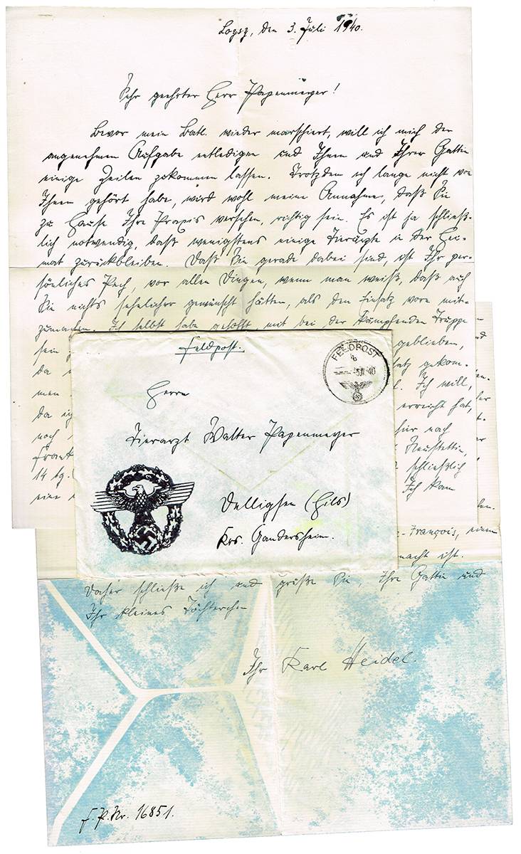 1940. Letters from a German soldier in France. (11) at Whyte's Auctions