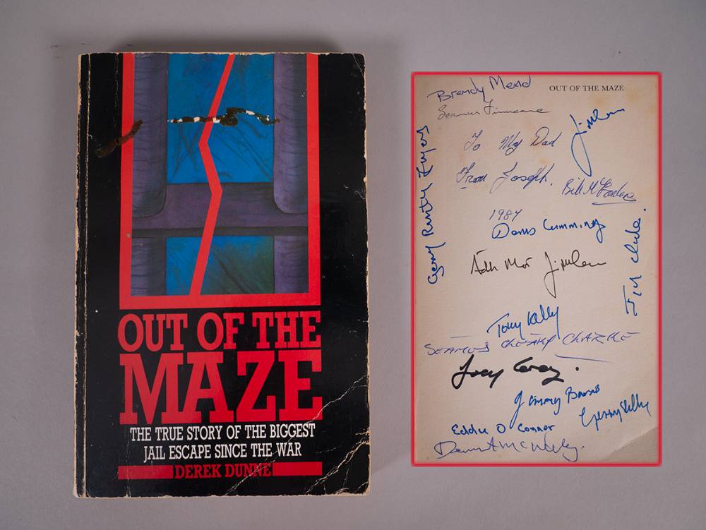1983 (25 September) escape of prisoners from Maze Prison, signed book. at Whyte's Auctions