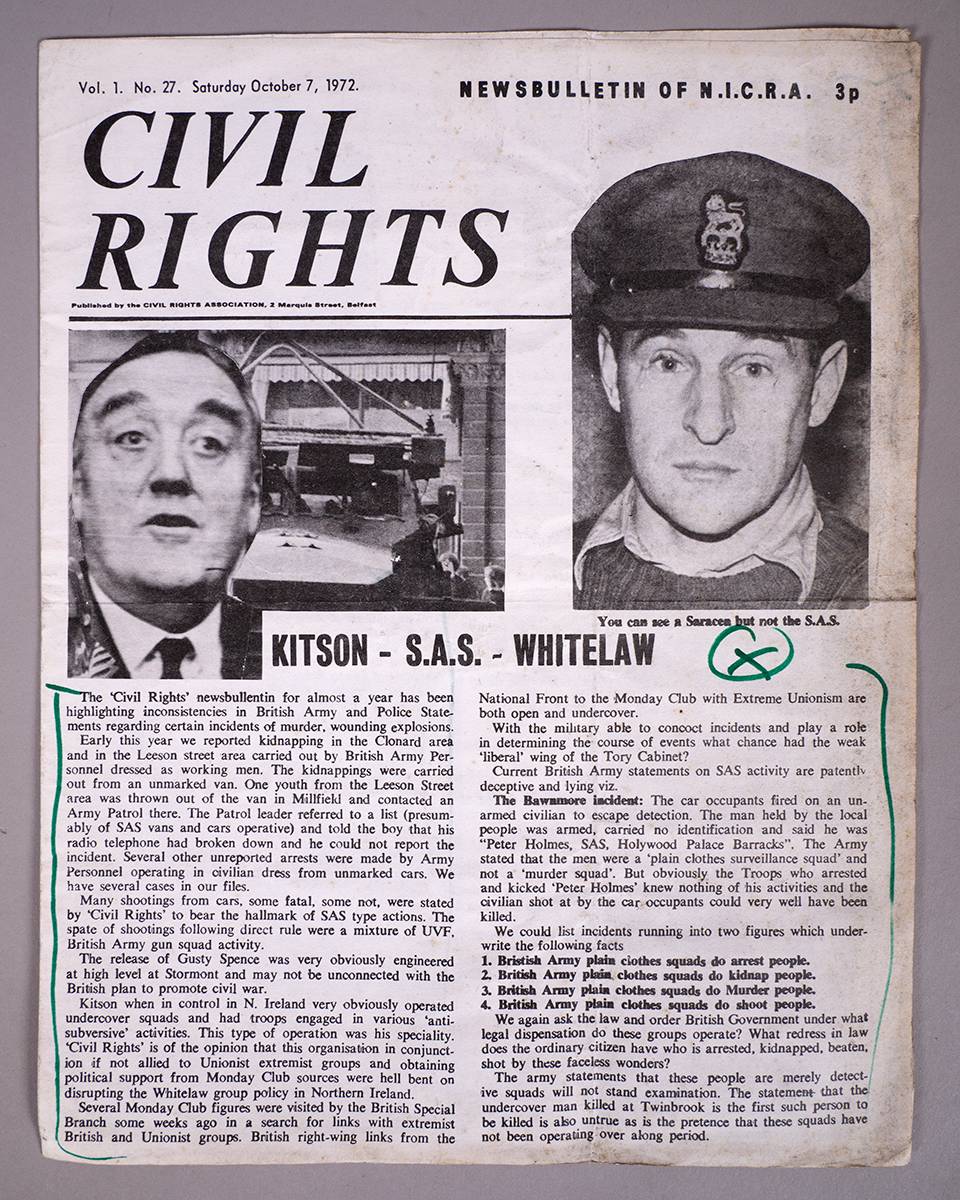 1969-1973 Sinn Fin and Civil Rights pamphlets and publications. (8) at Whyte's Auctions