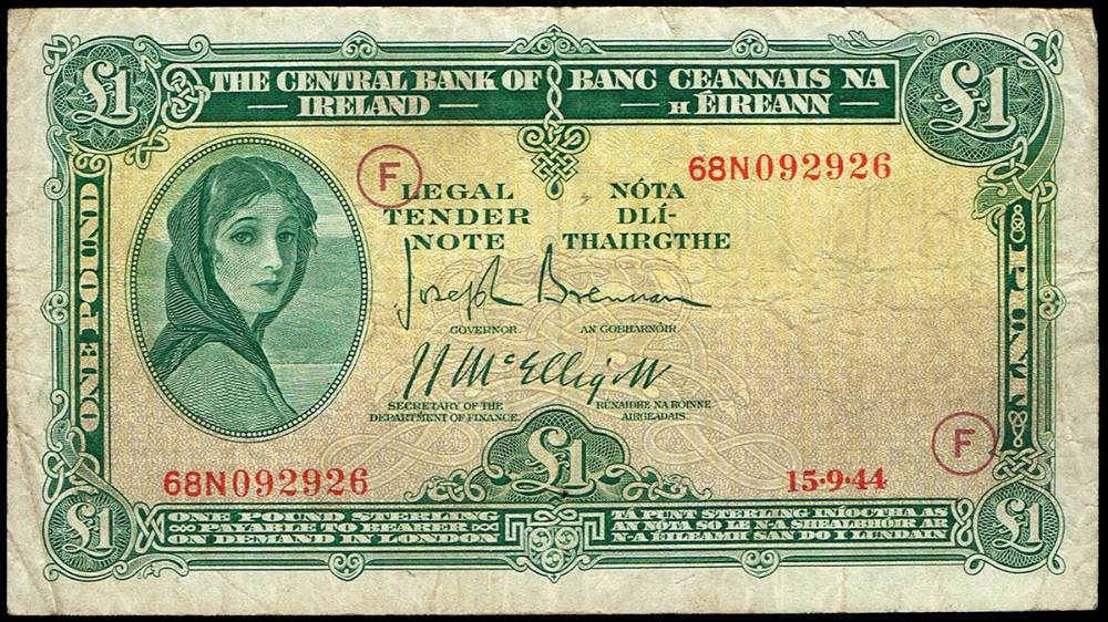 Central Bank One Pound collection 1943-1946. (20) at Whyte's Auctions
