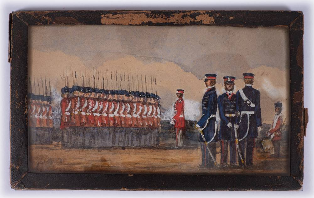 1858 watercolour of Royal Meath Militia at Whyte's Auctions
