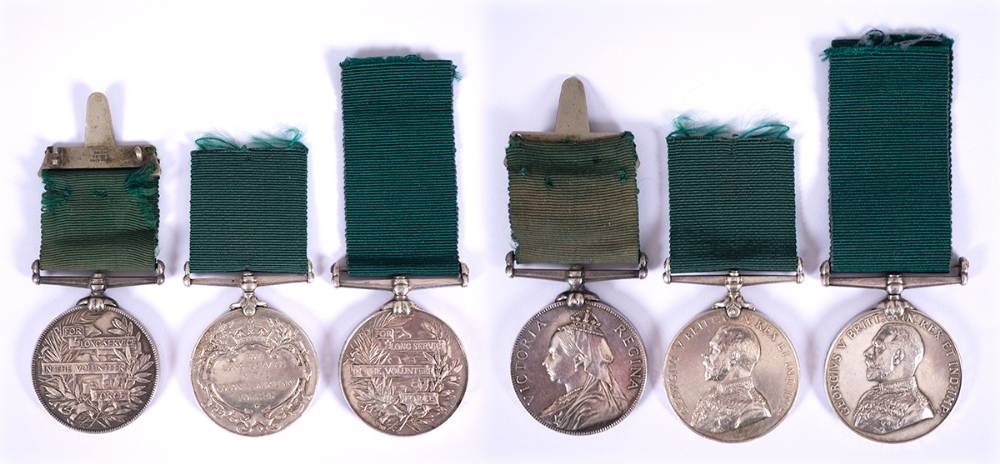 Victoria and George V Long Service Medals (3) at Whyte's Auctions