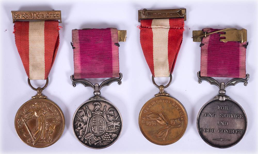 Victoria Long Service & Good Conduct Medal with Irish Emergency Medal. at Whyte's Auctions