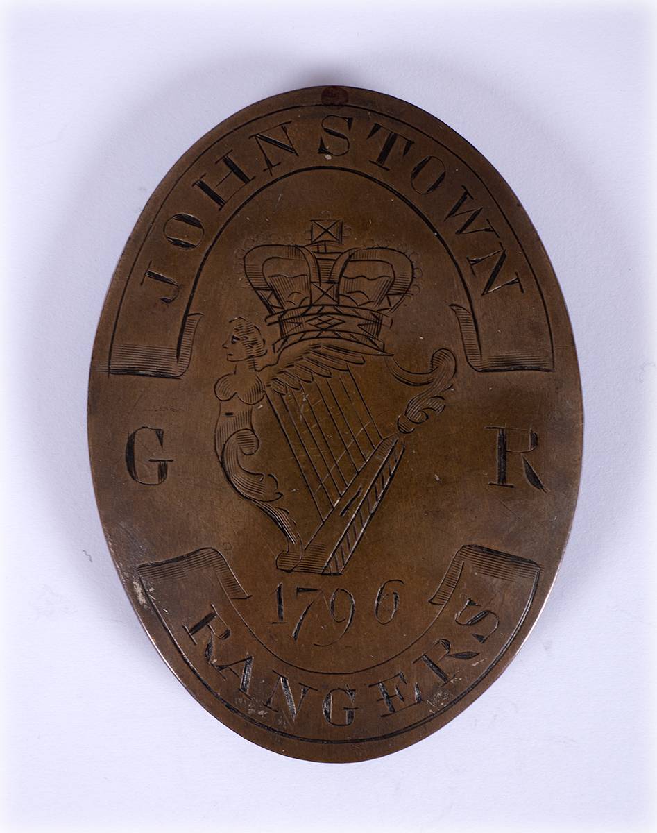 1796 Johnstown Rangers, Co. Wexford, crossbelt plate. at Whyte's Auctions