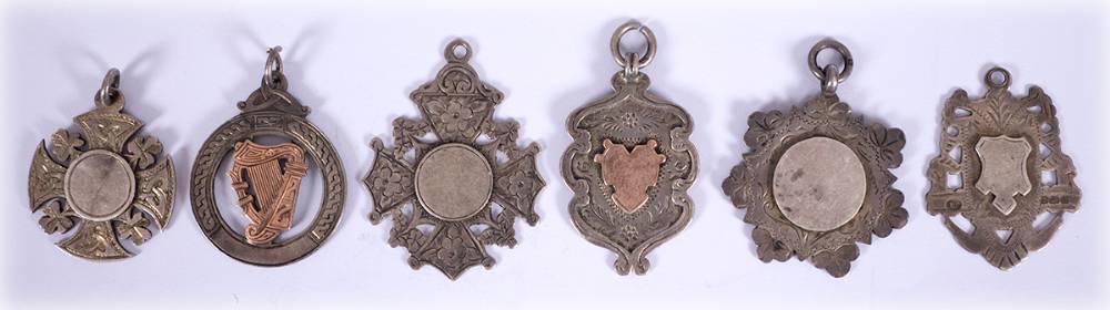 1901-1918 collection of silver sports medals (6) at Whyte's Auctions