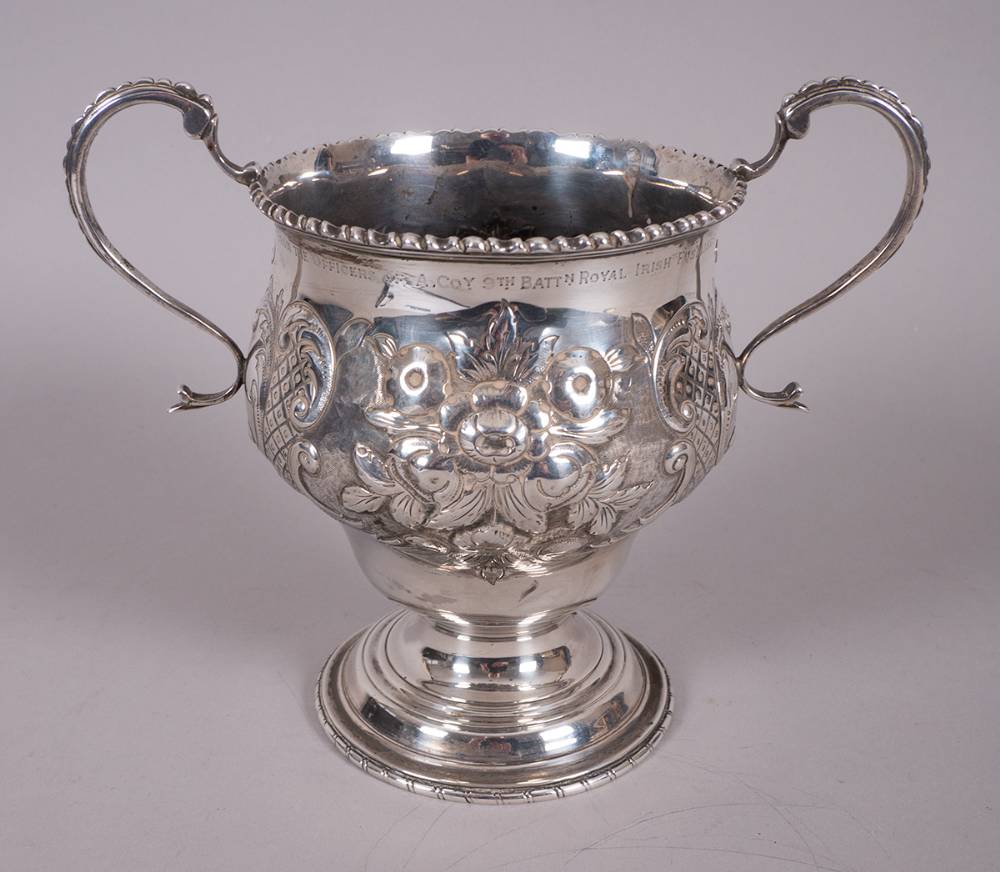 1904 Royal Irish Fusiliers silver cup. at Whyte's Auctions