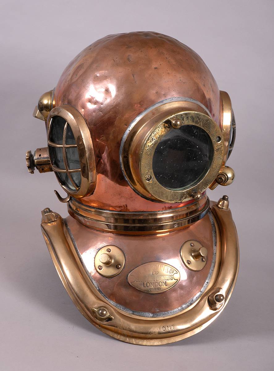 Siebe Gorman 6-bolt diving helmet. at Whyte's Auctions