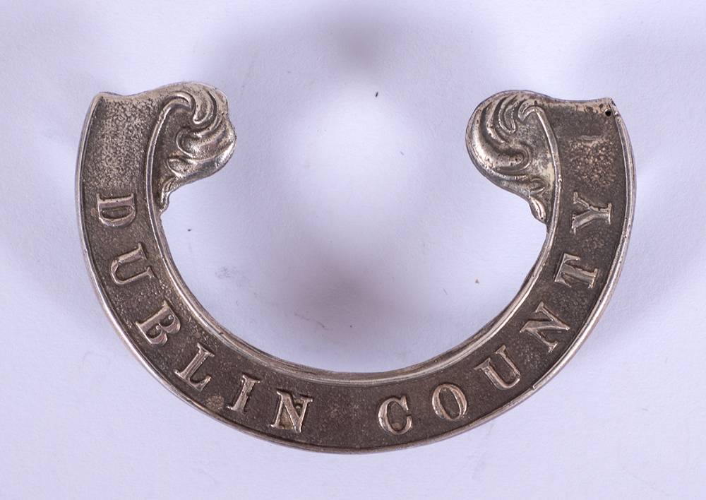 Dublin County militia officer's Glengarry badge. at Whyte's Auctions