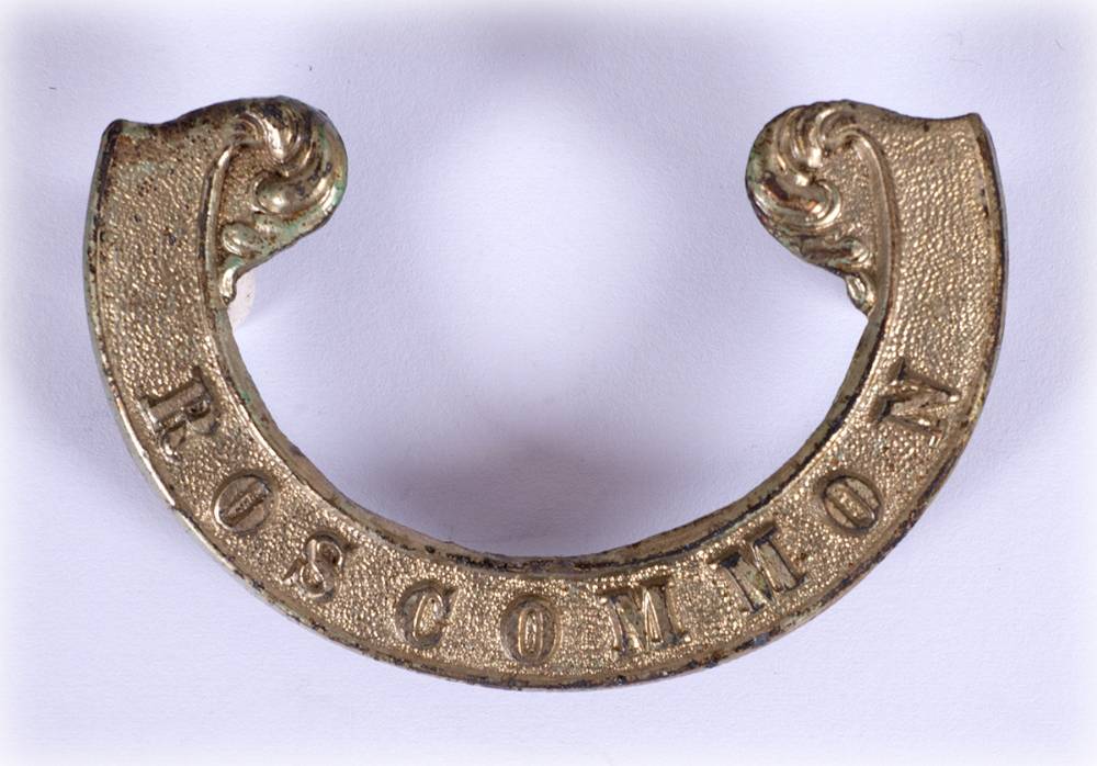 Roscommon militia Glengarry badge. at Whyte's Auctions