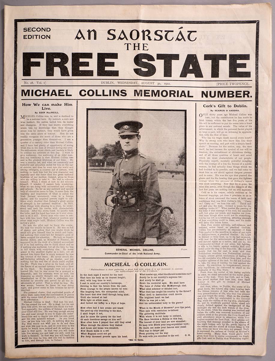 1922 (30 August) An Saorstt - The Free State Michael Collins Memorial Number. at Whyte's Auctions