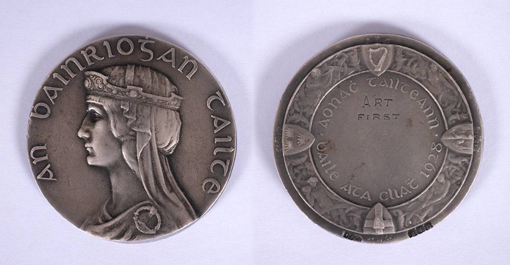 1928 Tailteann Fair silver medal First Prize to Stella Steyn for Art. at Whyte's Auctions