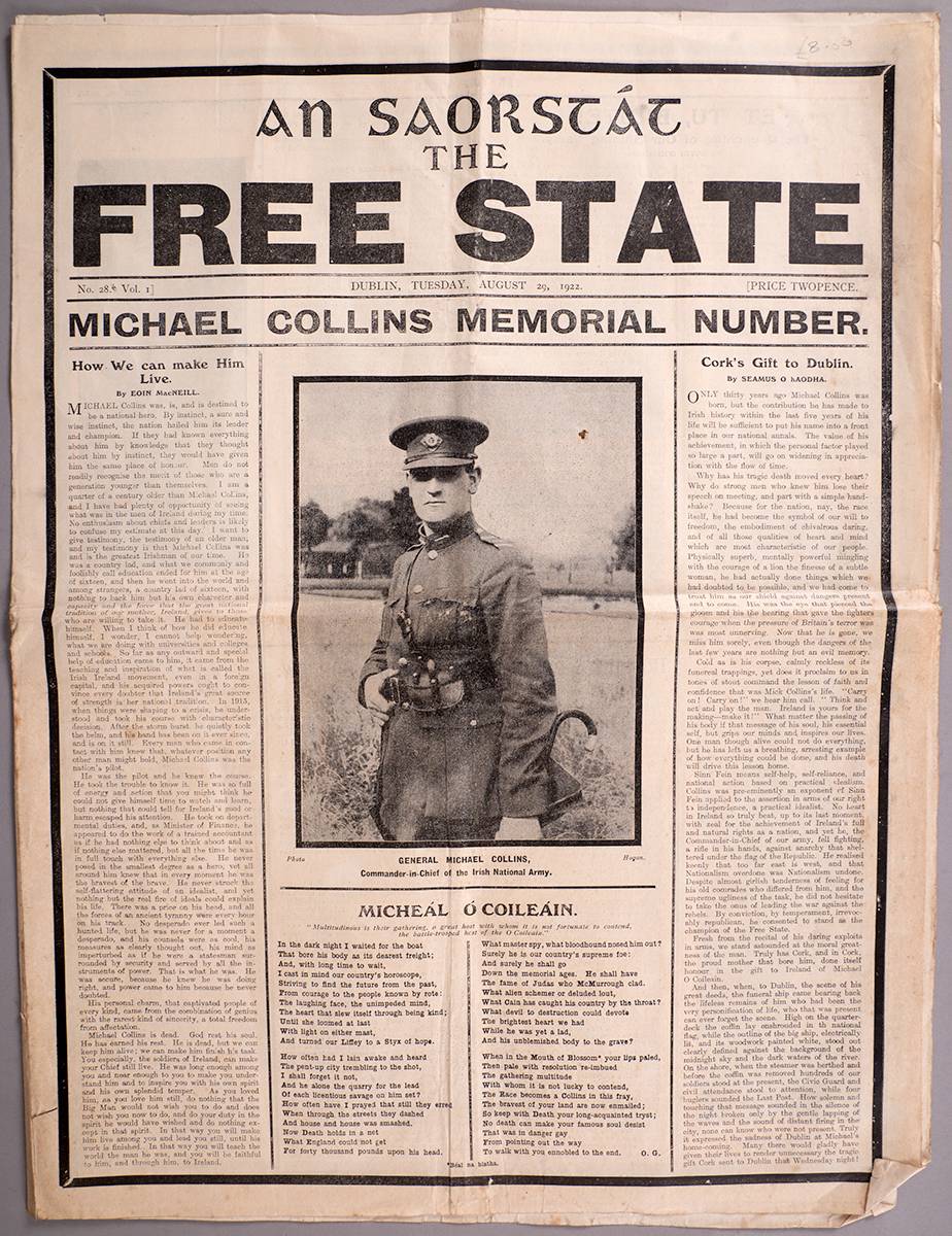 1922 (29 August). An Saorstt - The Free State Michael Collins Memorial Number. at Whyte's Auctions