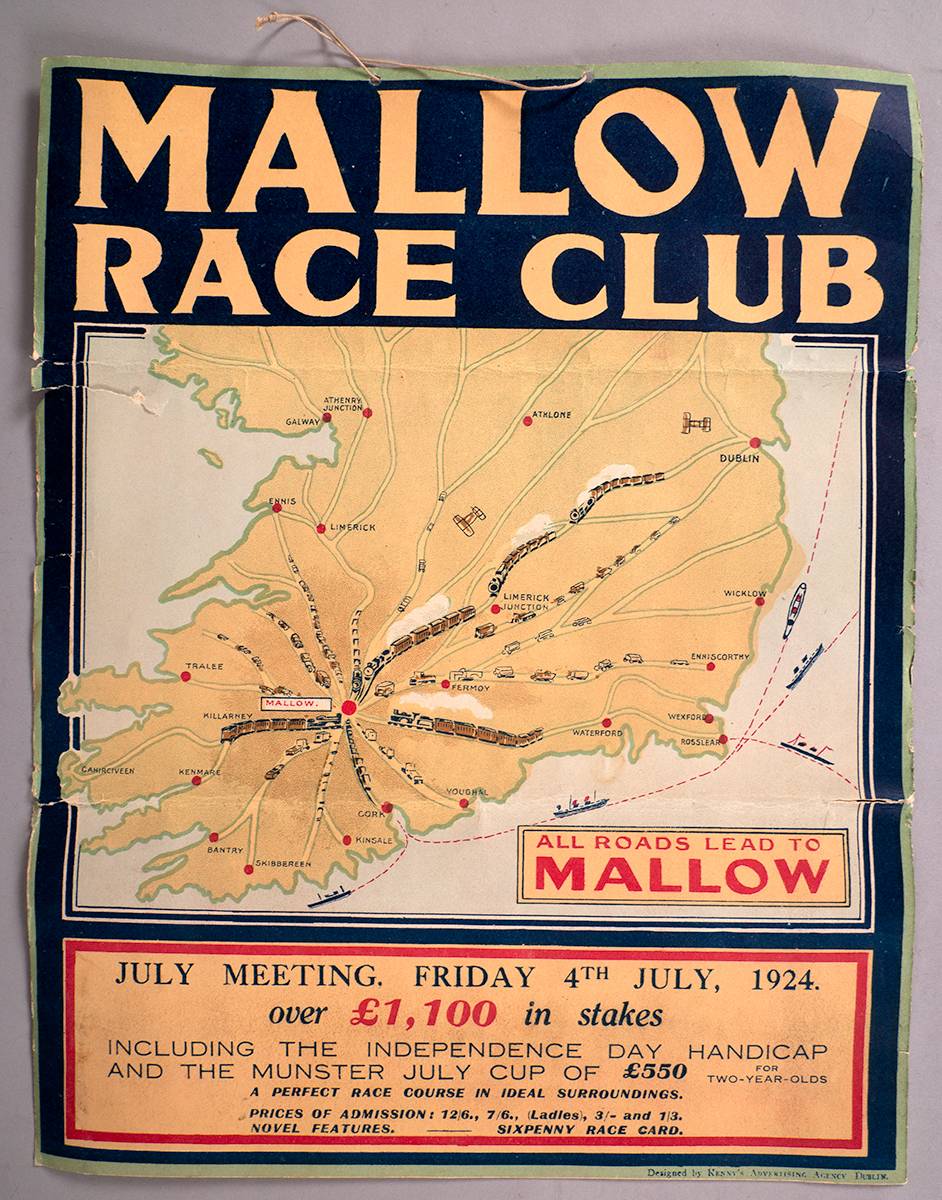 1924 (4 July) Mallow Race Club poster for horseracing meeting. at Whyte's Auctions