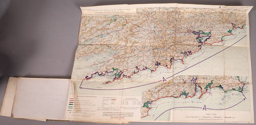 1941. German military maps of Ireland in preparation for invasion. at Whyte's Auctions