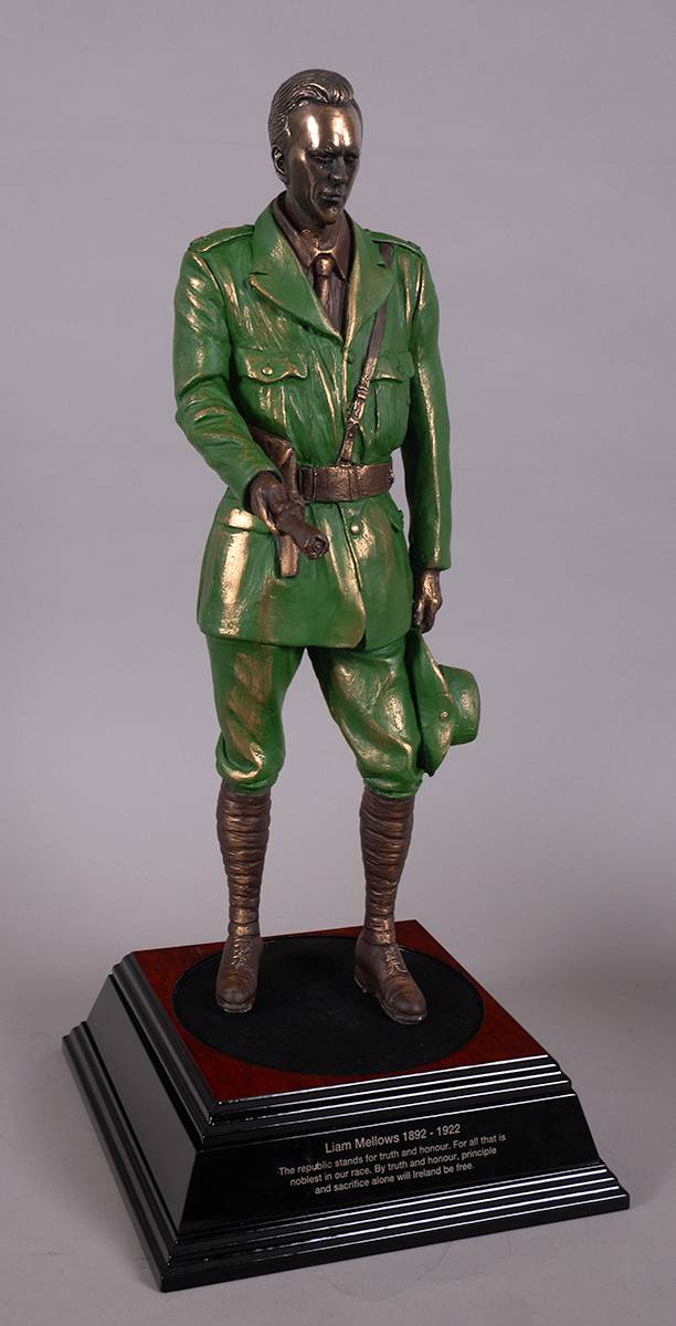 Liam Mellows bronze figure by Steve Finney. at Whyte's Auctions