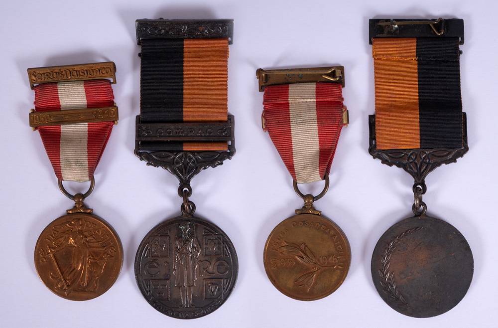 1917-1921 War of Independence Service Medal with Comrac clasp and 1939-1946 Emergency Service Medal, Local Defence Force issue. at Whyte's Auctions