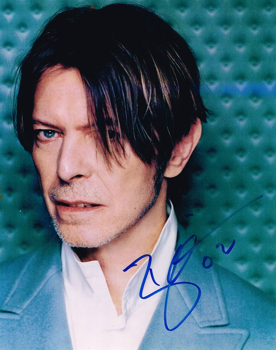 David Bowie signed photograph at Whyte's Auctions