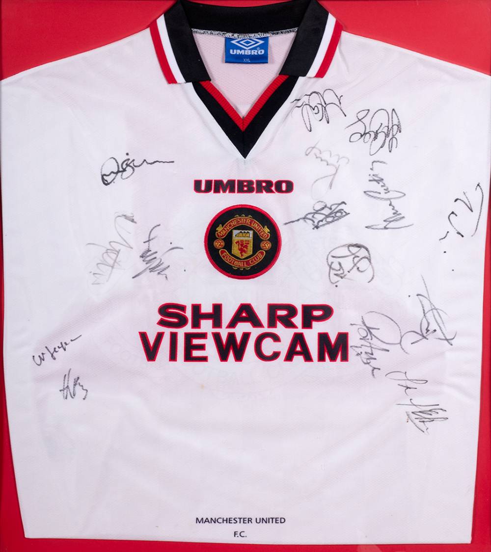 Football (Soccer). Manchester United signed shirt at Whyte's Auctions