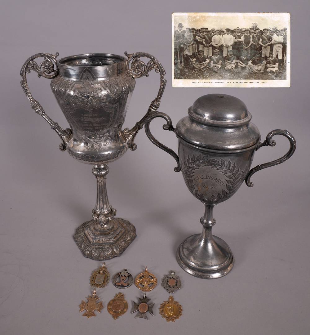 GAA Hurling. 1900-1910 Collection of Ed Hayes, Two Mile Borris, Including All-Ireland, Tipperary and Munster Championships. (8 medals, 2 cups) at Whyte's Auctions