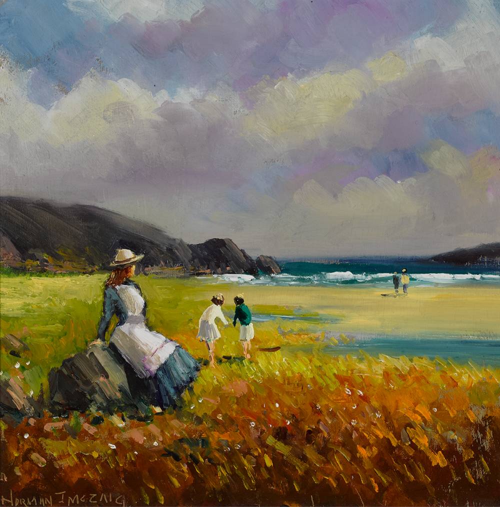 ON THE BEACH by Norman J. McCaig (1929-2001) at Whyte's Auctions