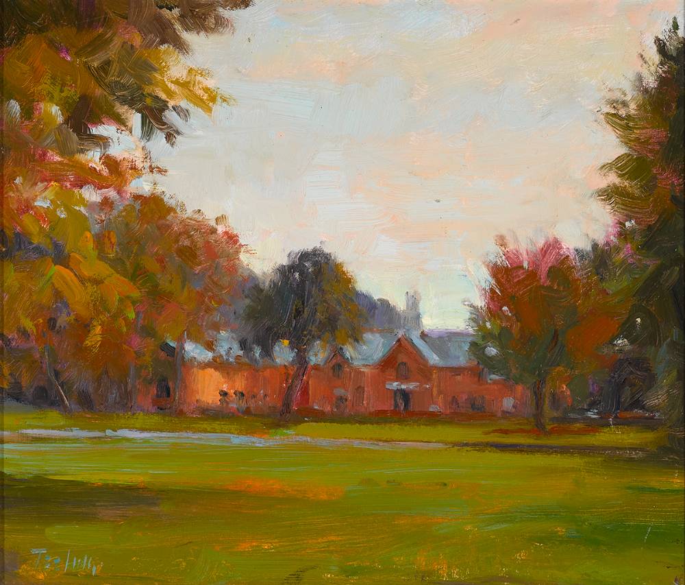 RED STABLES, ST. ANNE'S PARK, CLONTARF, DUBLIN by Norman Teeling (b.1944) at Whyte's Auctions
