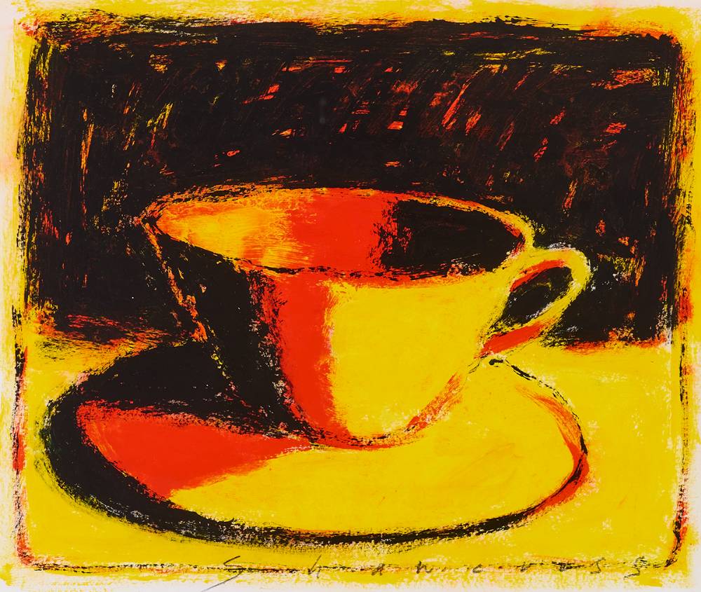 CUP AND SAUCER by Neil Shawcross RHA RUA (b.1940) at Whyte's Auctions