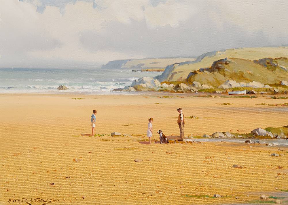 A STROLL NEAR CASTLECOVE, COUNTY KERRY by Arthur H. Twells RUA (1921-1996) at Whyte's Auctions