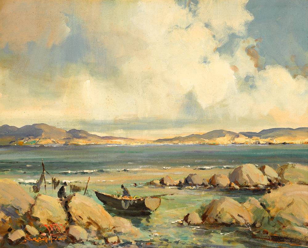 ON GALWAY COAST by George K. Gillespie RUA (1924-1995) at Whyte's Auctions