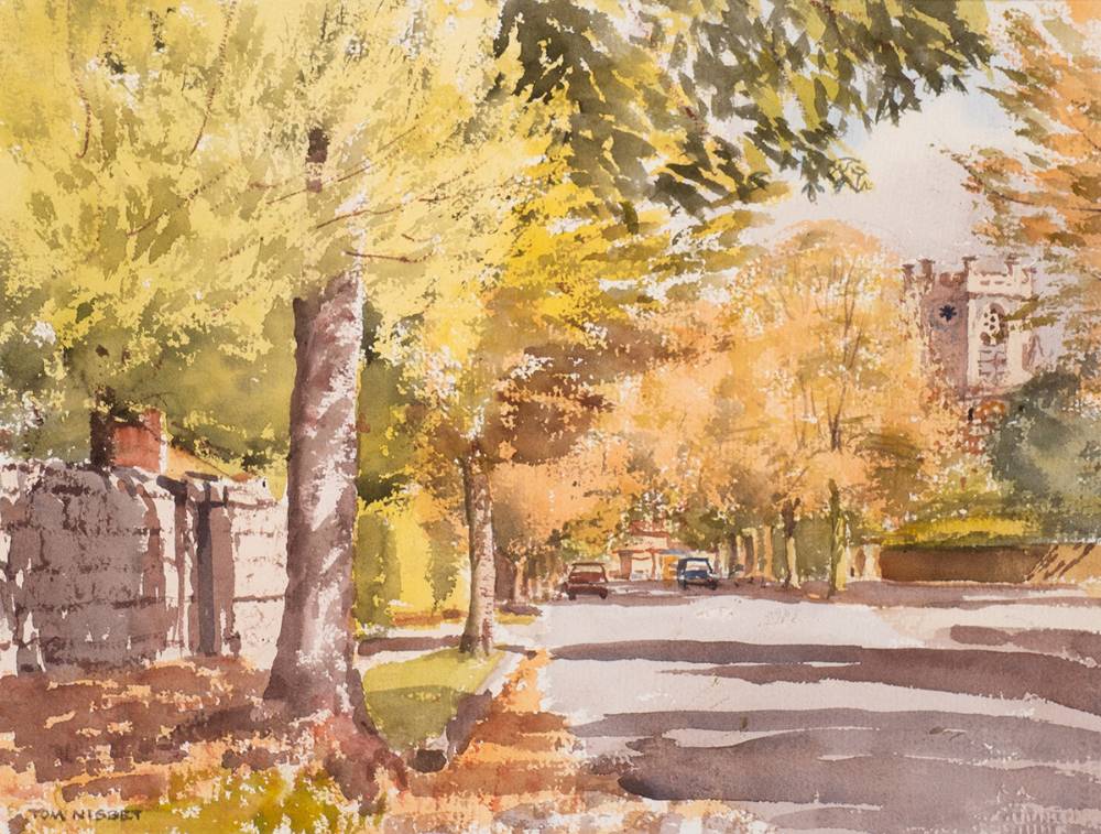 ELGIN ROAD, SEPTEMBER by Tom Nisbet RHA (1909-2001) at Whyte's Auctions