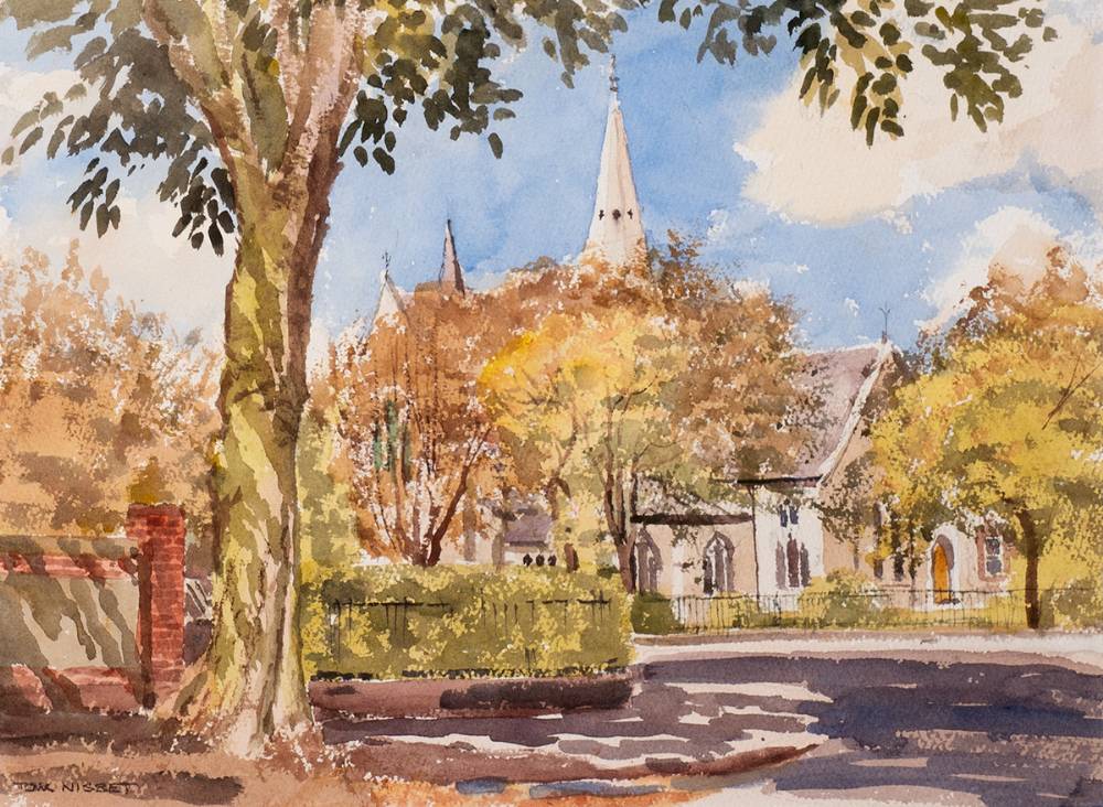CHRISTCHURCH, LEESON PARK, DUBLIN by Tom Nisbet RHA (1909-2001) at Whyte's Auctions