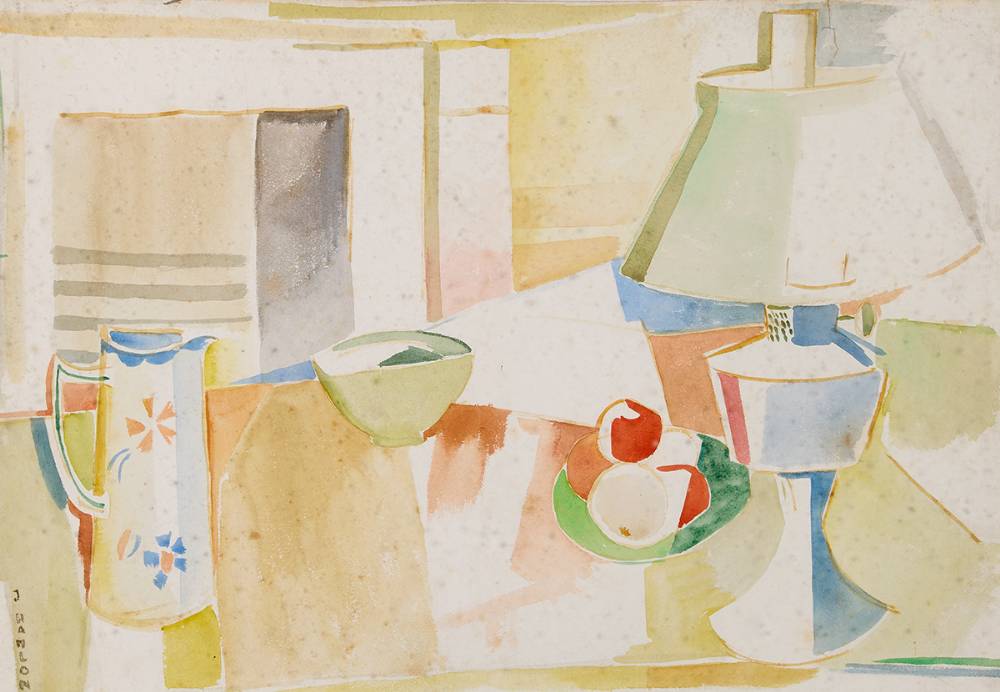 STILL LIFE WITH JUG AND FRUITS by Father Jack P. Hanlon (1913-1968) at Whyte's Auctions