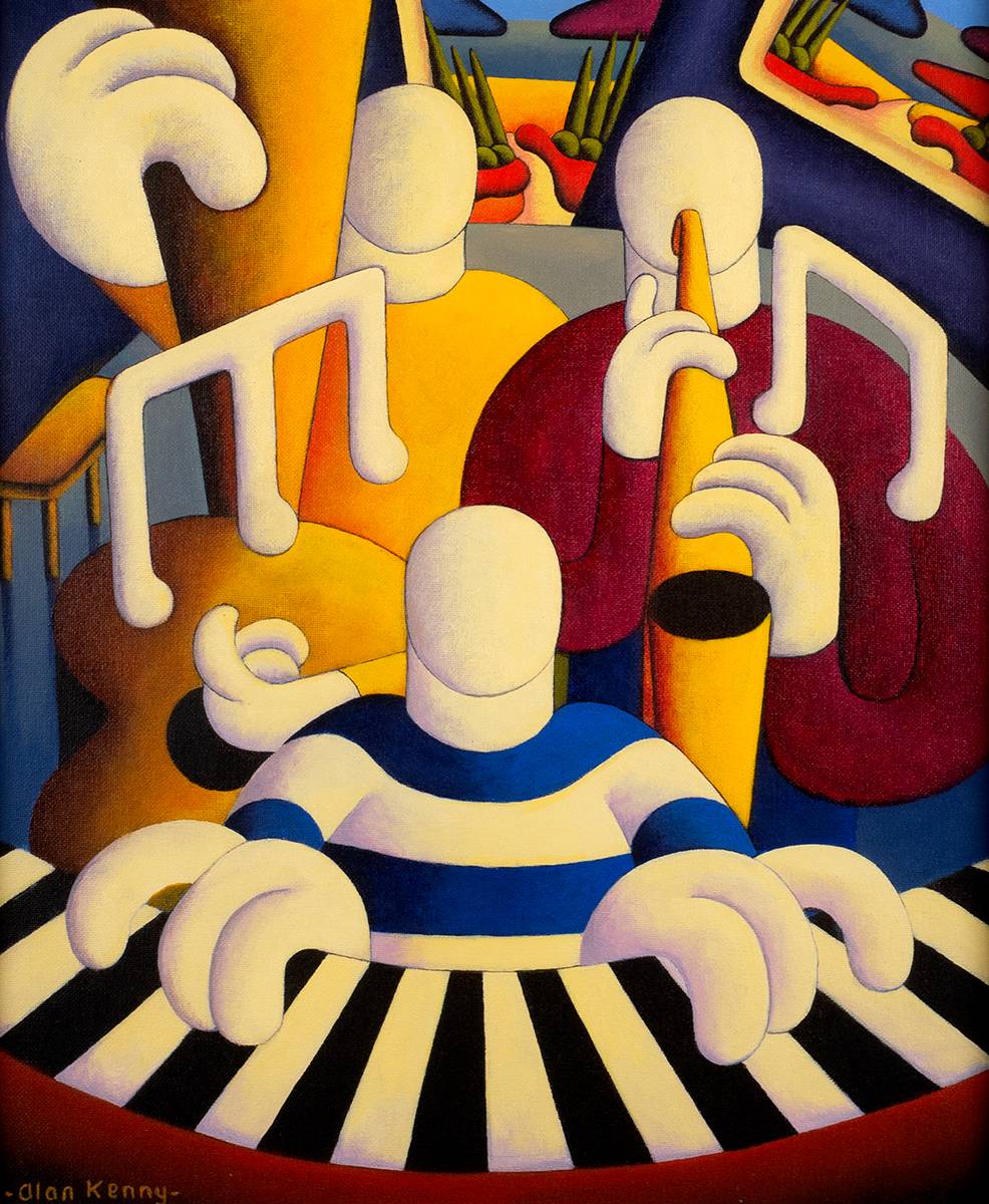 JAZZ SESSION INTERIOR, 2008 by Alan Kenny (b.1959) at Whyte's Auctions