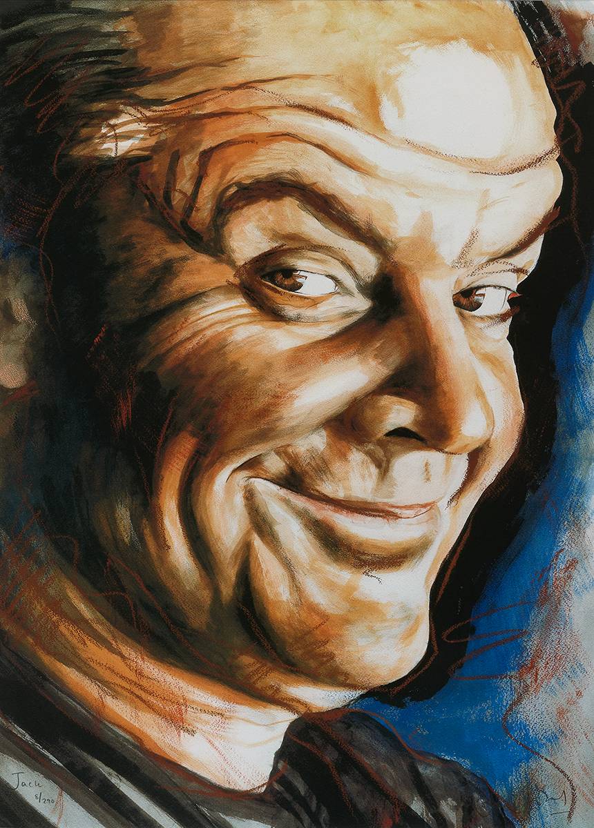 JACK NICHOLSON by Ronnie Wood (b. 1947) at Whyte's Auctions